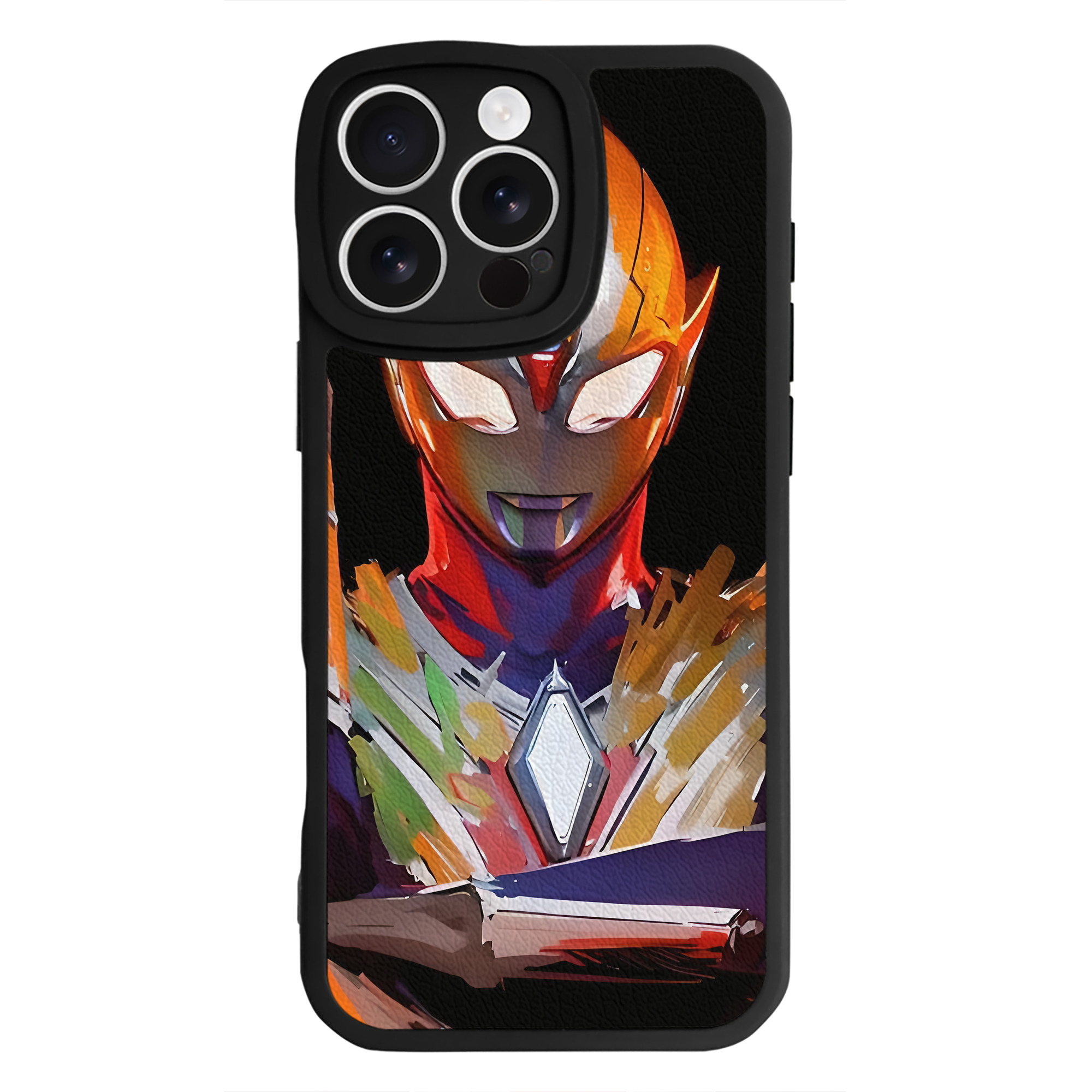 （画像用） ウルトラマン Ultraman 【iPhone 16シリーズ対応】シリコンスマホケース（レザー調） 材質：シリコン
